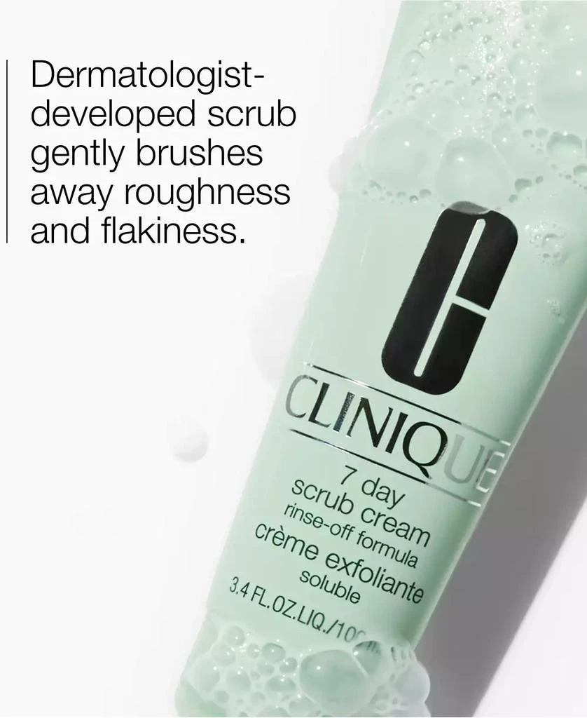 Clinique 7 Day Face Scrub Cream Rinse-Off Formula, 3.4 oz. 2