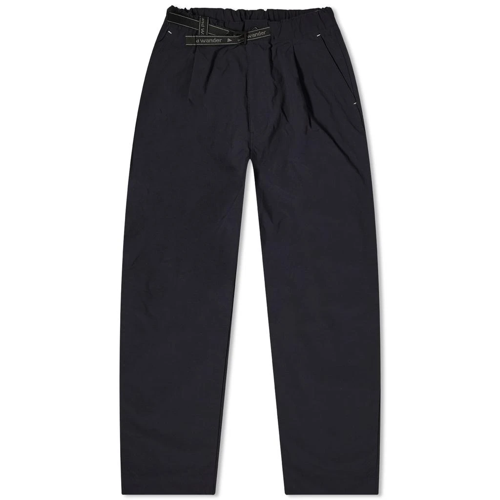 And Wander and wander Nylon Chino Tuck Tapered Pants - Activewear 