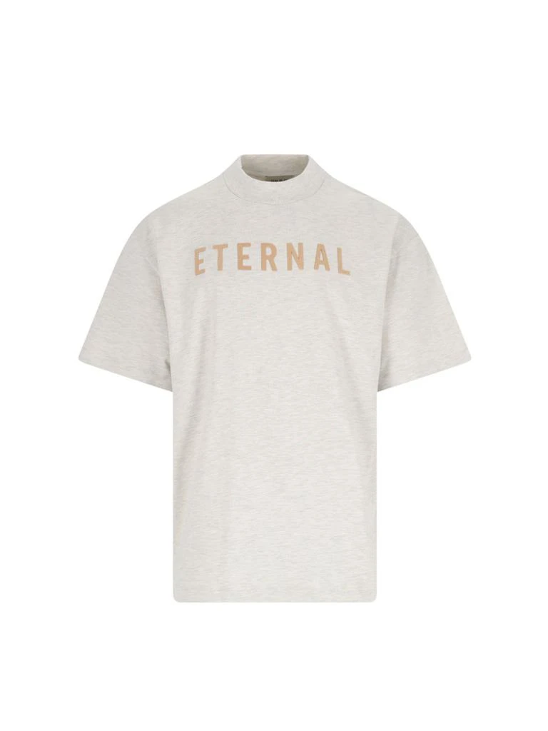 Fear of God Fear Of God Eternal Logo Flocked Crewneck T-Shirt 1
