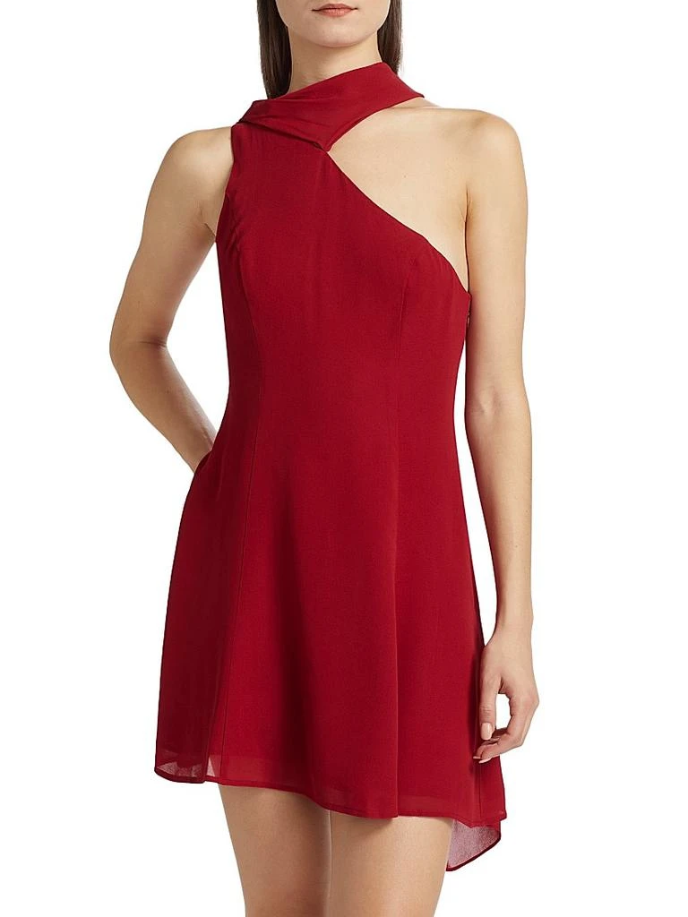 Reformation Rossi Asymmetrical Cocktail Dress 3