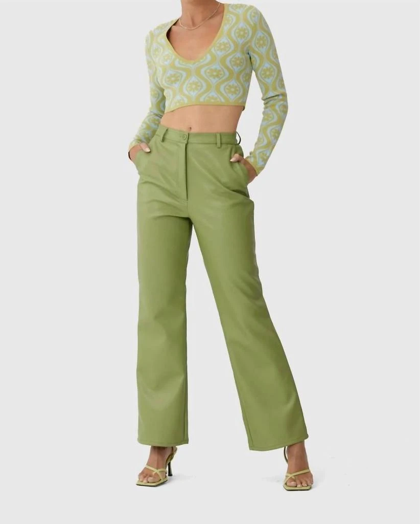 Finders Keepers Mia Vegan Leather Pant 3