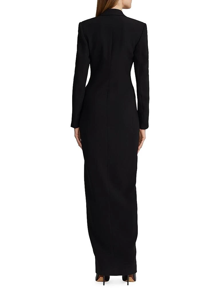 Ralph Lauren Women's Kristian Silk Tuxedo Dress in Black