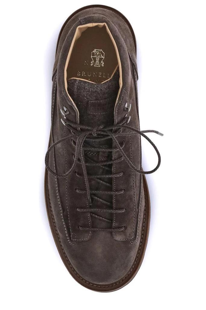 Brunello Cucinelli Brunello Cucinelli Waxed Urban Outdoor Boots 4