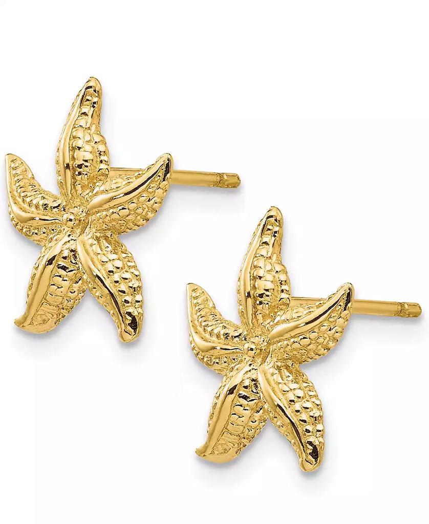 Macy's Starfish Stud Earrings in 14k Yellow Gold