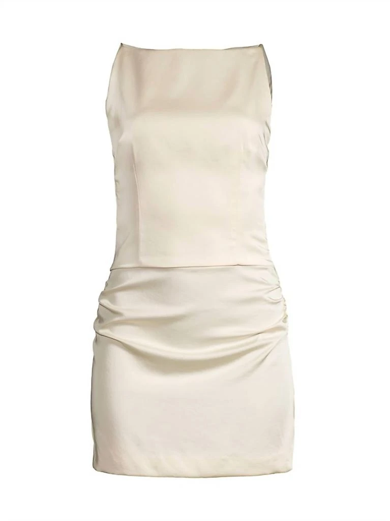 Bec & Bridge Bec + Bridge - Jones Boatneck Satin Mini Dress 4