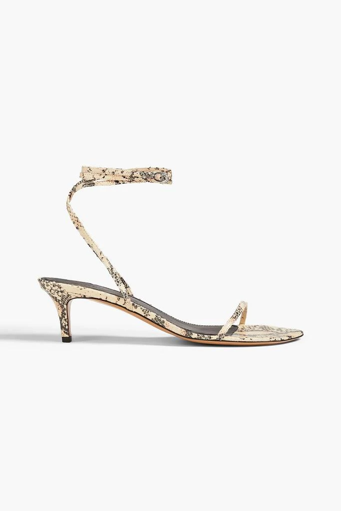 Isabel Marant Aridee snake-effect leather sandals 1