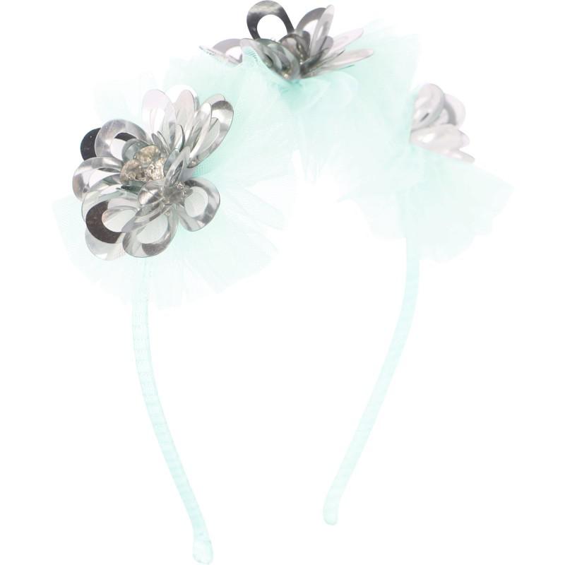 Tutu Du Monde Winter bloom headband in reflection green