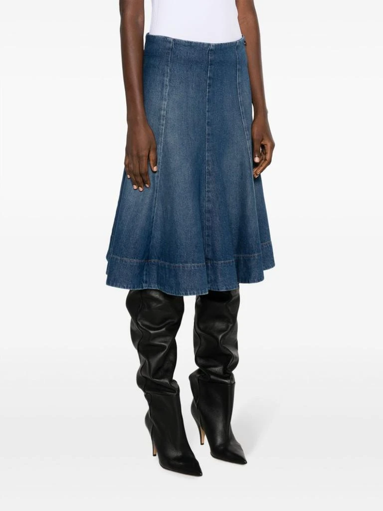 Khaite LENNOX DENIM MIDI SKIRT 3