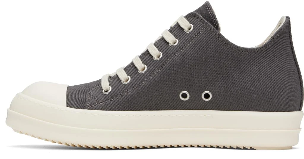 Rick Owens Gray Hollywood Low Sneaks Sneakers 3