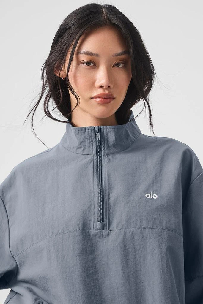 Alo Lightweight Takeaway Track Pullover - Black 3