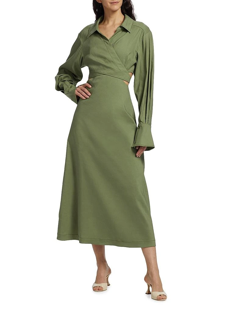 Shop Giulia Linen-Blend Wrap Maxi Dress on Sale at BeyondStyle  Get 40%  Off Giulia Linen-Blend Wrap Maxi Dress with Limited-Time Flash Deals,  Exclusive Discounts, and Special Offers. Enjoy Unbeatable Savings on