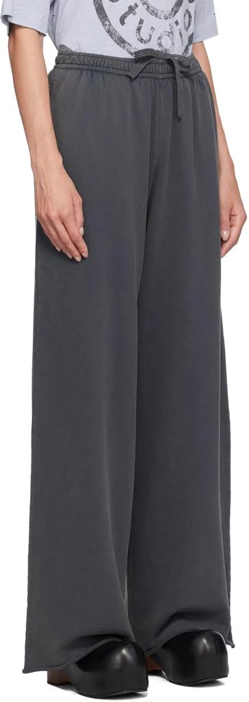 Acne Studios Gray Logo Appliqué Lounge Pants 2