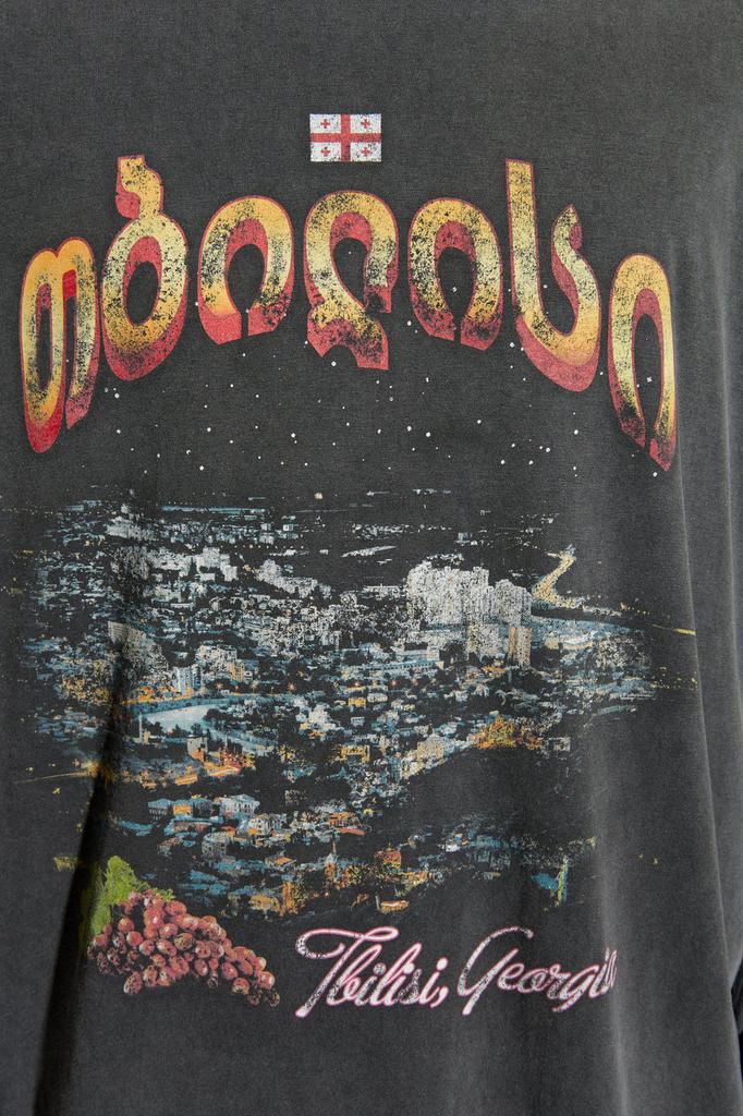 トップス BALENCIAGA tbilisi L/S Tee 4 Shop Balenciaga Tbilisi Long-Sleeved Large Fit T-Shirt on Sale at