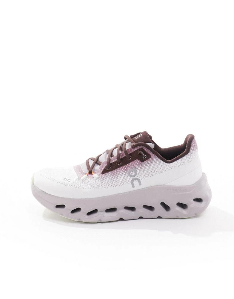On ON Cloudtilt trainers in white and pink 2