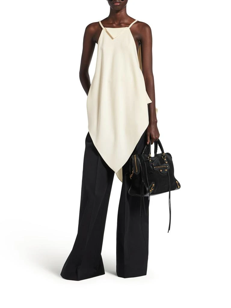 Balenciaga WOMEN`S SCARF TOP IN IVORY 2