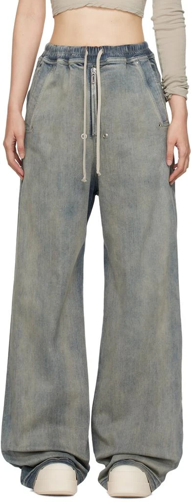 Rick Owens Blue Porterville Geth Bela Denim Lounge Pants 1