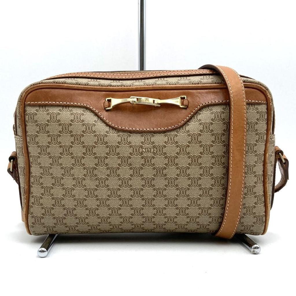 アウトレット【CELINE】SMALL BOSTON CUIR RAFIA 113772FNE SMALL BOSTON IN TRIOMPHE CANVAS AND CALFSKIN - TAN | CELINE