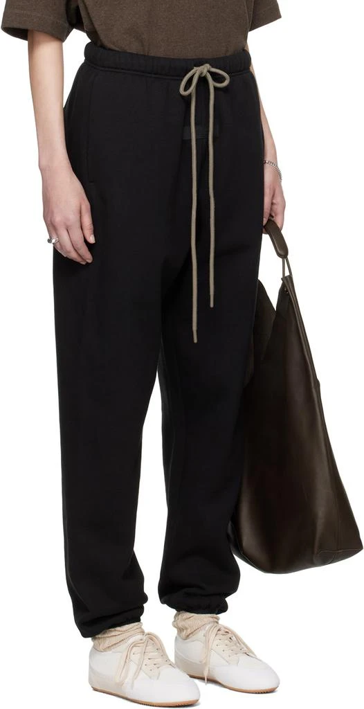 Essentials Black Drawstring Sweatpants 2