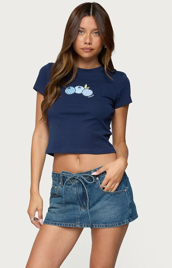 Edikted Bluberry Patch T-Shirt 1