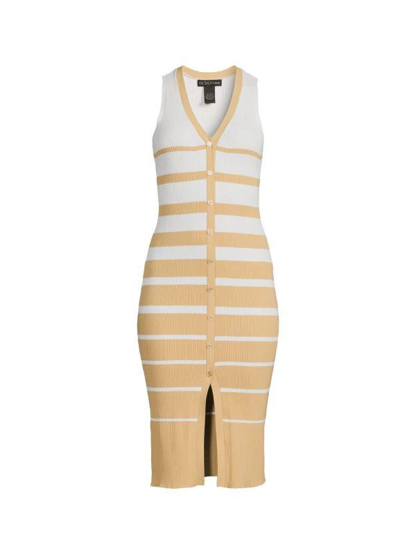 Design 365 Stripe Sleeveless Sweater Dress 3