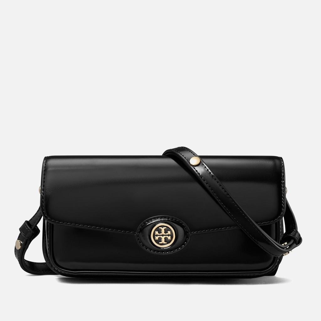 Tory Burch Tory Burch Robinson Spazzolato Patent Leather Shoulder Bag