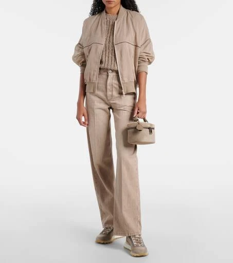 Brunello Cucinelli Runner suede and canvas sneakers 3