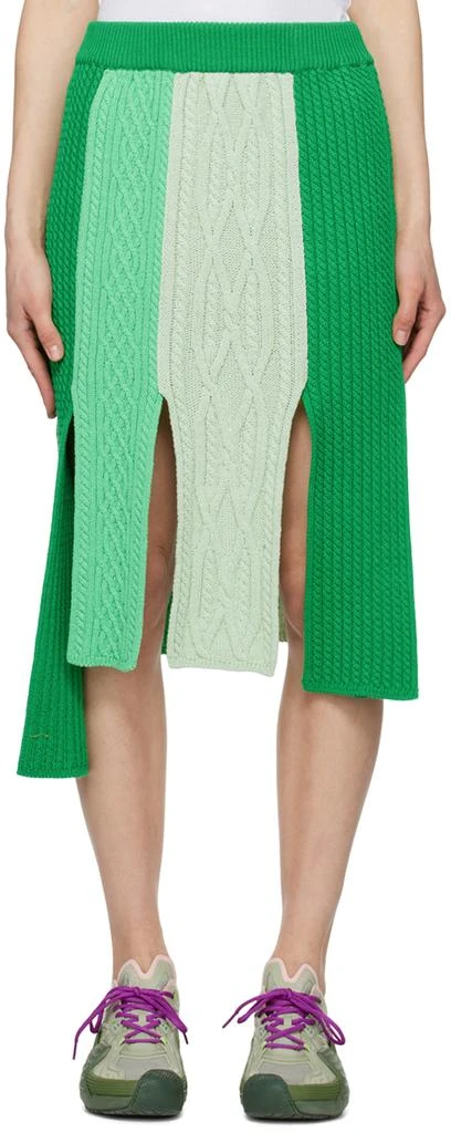 ANDERSSON BELL Green Paola Midi Skirt 1