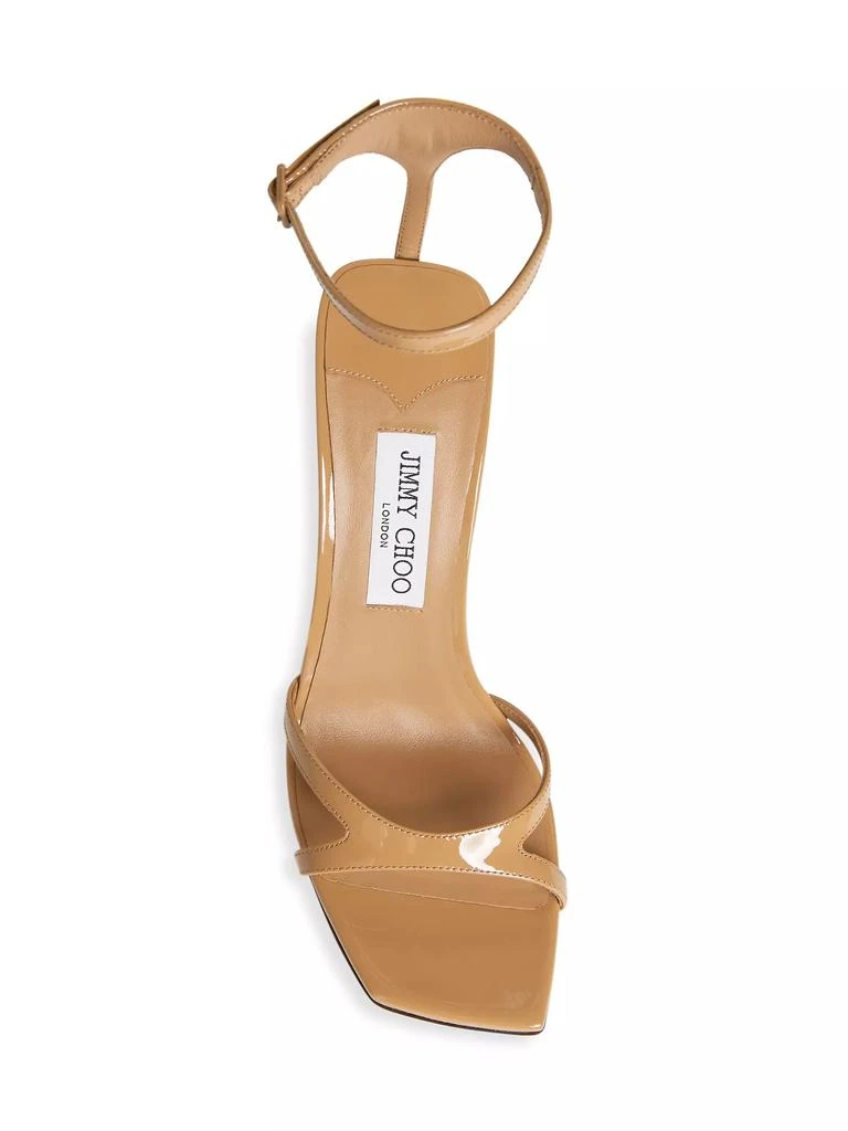 Jimmy Choo Ixia Patent Leather 95MM Sandals 4