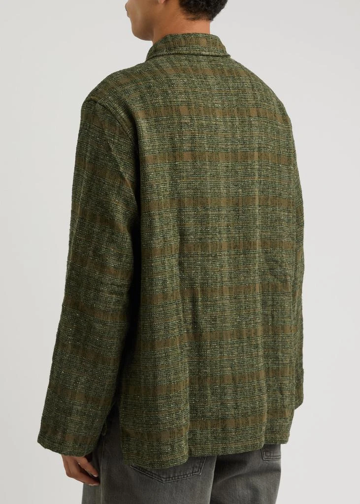 Our Legacy Haven checked knitted overshirt 3