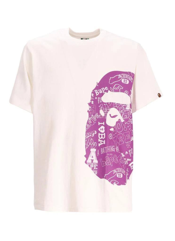 Bape Hand Draw Pattern Side Big Ape Head Tee M 1