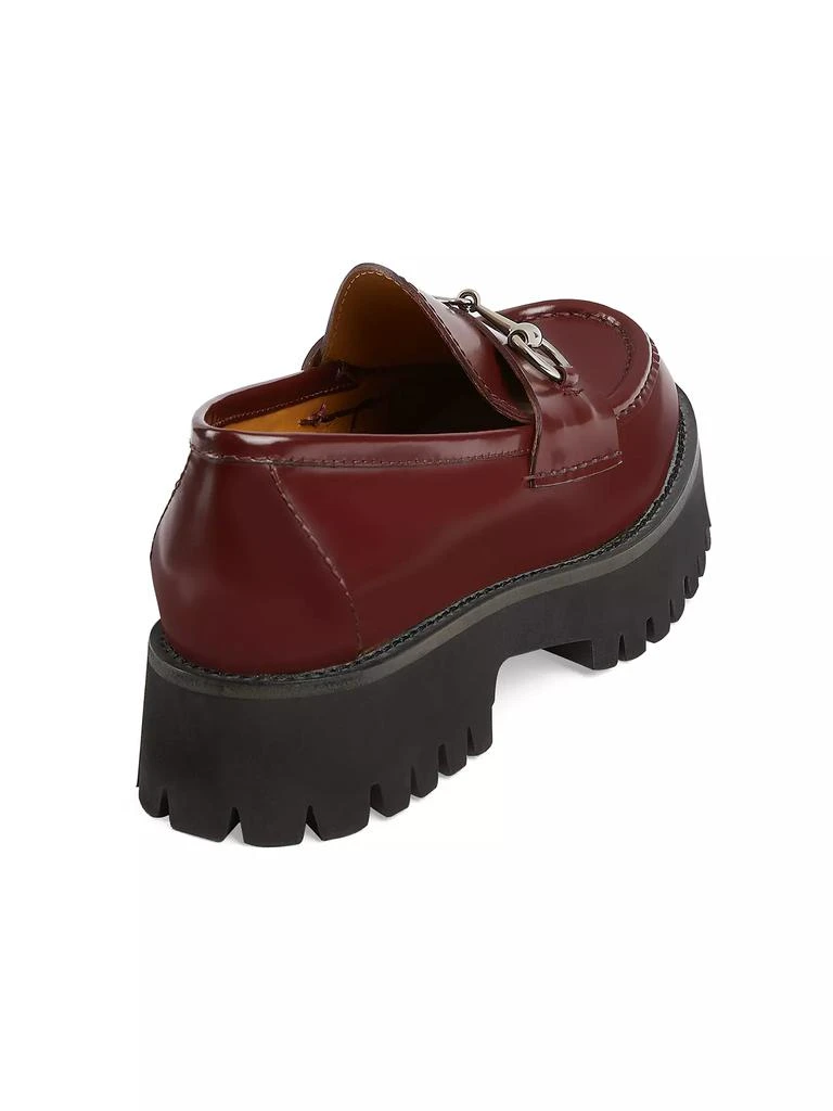 Gucci Sylke Leather Creeper-Style Loafers 3