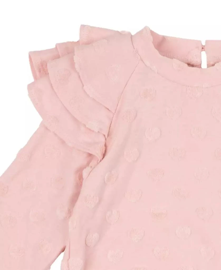 Rare Editions Baby Girl Textured French Terry Outfit, 2-Piece Set 3