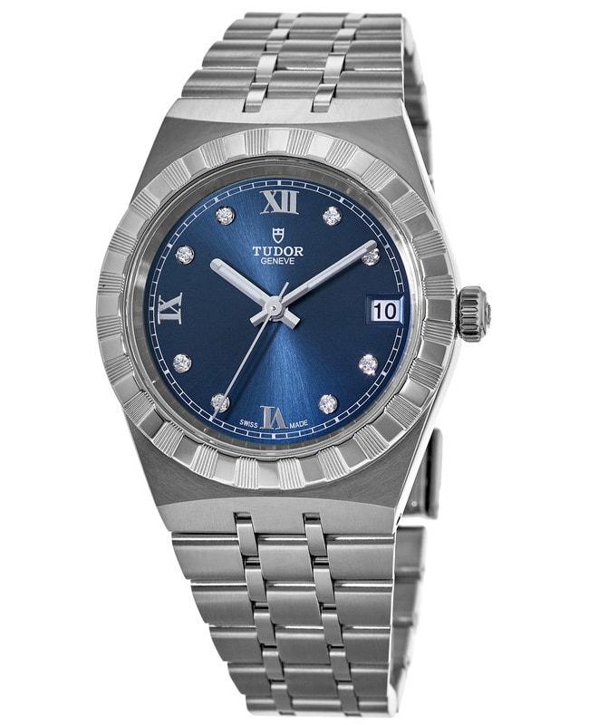Tudor Tudor Royal Blue Diamond Dial Stainless Steel Unisex Watch M28400-0007