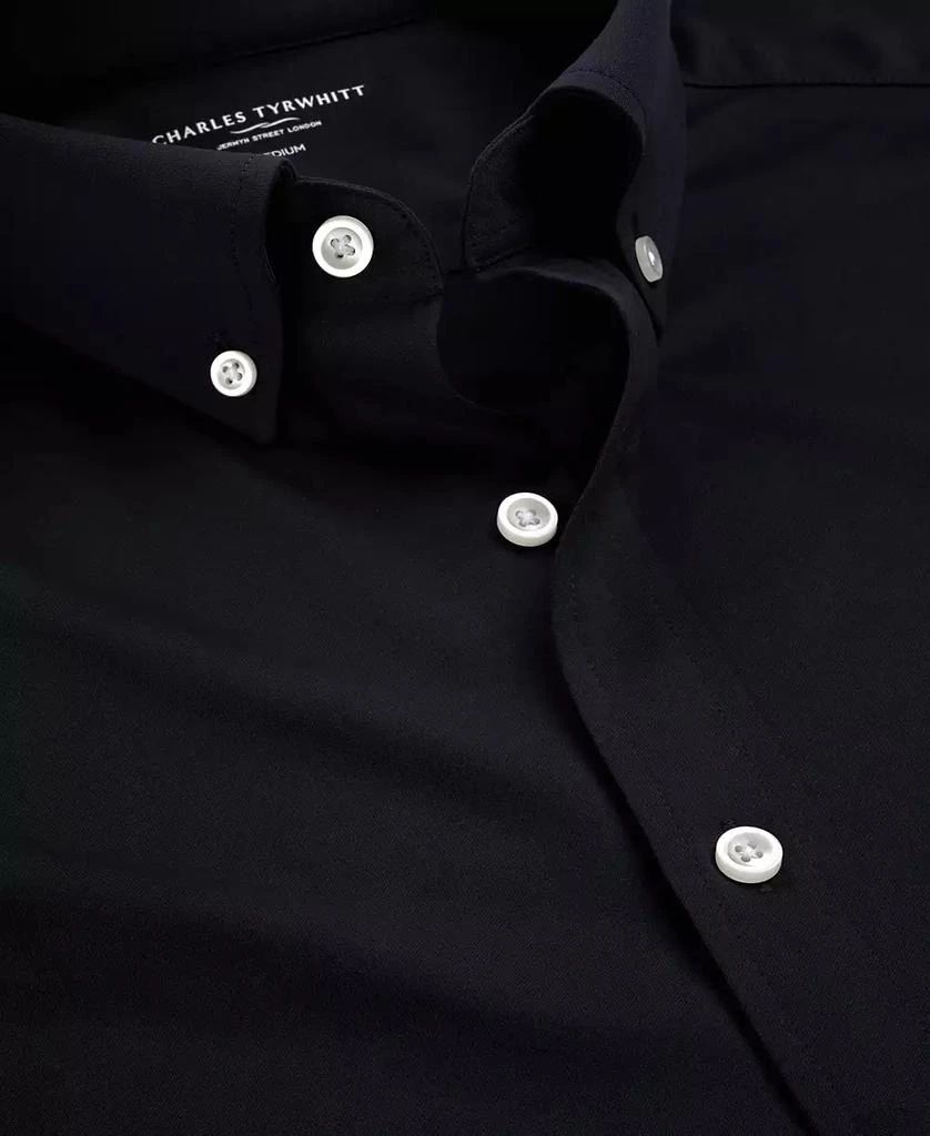 Charles Tyrwhitt Men's Four-Way Stretch Jersey Button Down Shirt 4