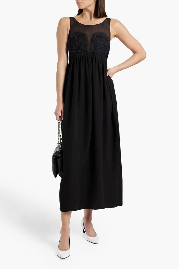 Shop Pleated silk-blend chiffon maxi dress on Sale at BeyondStyle  Get  Lowest price in three month Pleated silk-blend chiffon maxi dress with  Limited-Time Flash Deals, Exclusive Discounts, and Special Offers. Enjoy