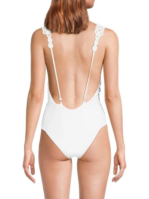 Peixoto Rhea Plunging V-Neck One-Piece Swimsuit 3