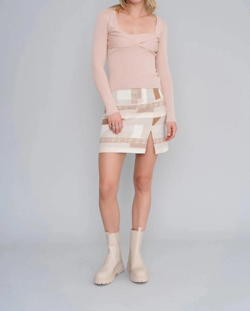 Le Superbe Twisted Sister Top In Nude 1