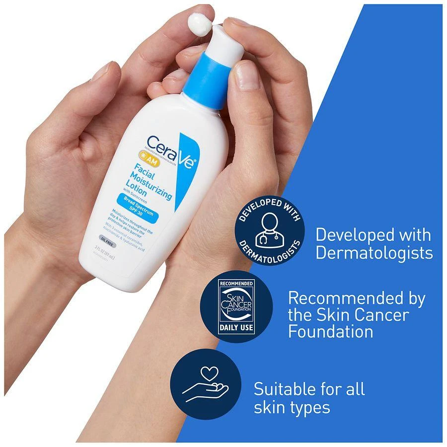 CeraVe AM Face Moisturizer SPF 30, Oil-Free with Sunscreen 4