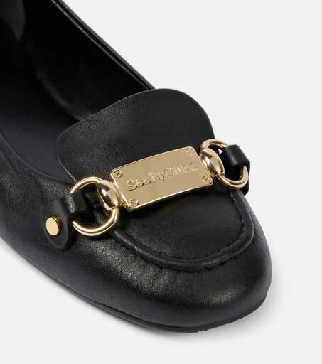 See by Chloé Jane leather ballet flats 5