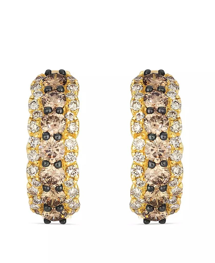 Le Vian Nude Diamond (0.38 ct. t.w.) and Chocolate Diamond (0.97 ct. t.w.) Earrings in 14k Honey Gold 2