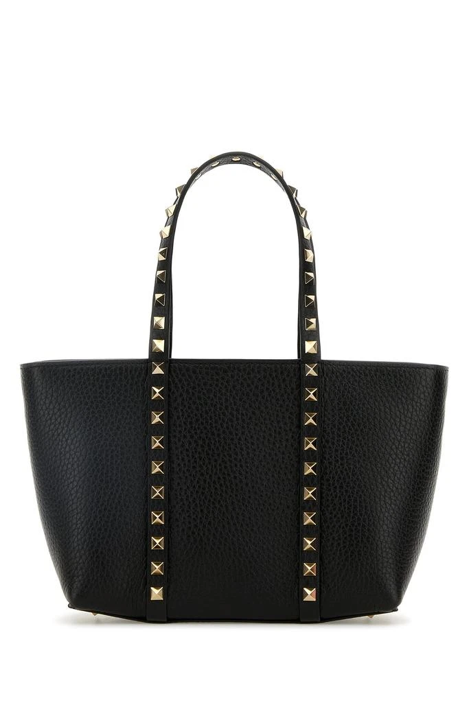 Valentino Black leather medium Rockstud handbag 3
