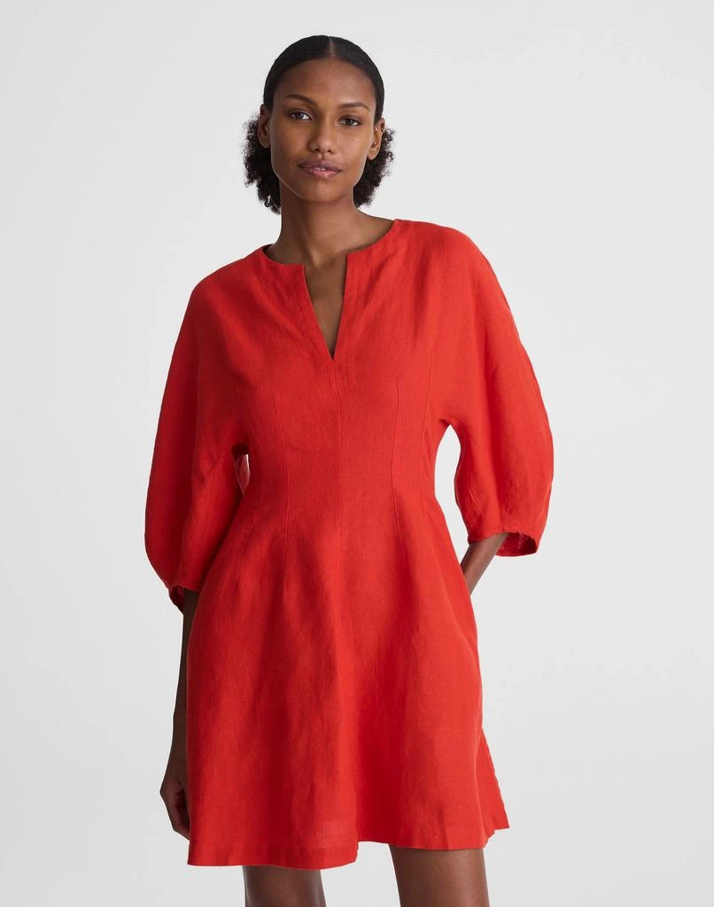 fitted lace wedding dress Dress Casual Midi By Madewell In Red, Size:2 main image 1