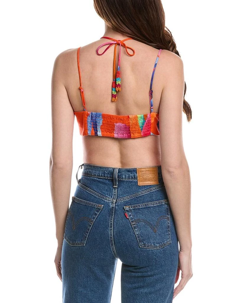 Farm Rio FARM RIO Bandeau Linen-Blend Top 2