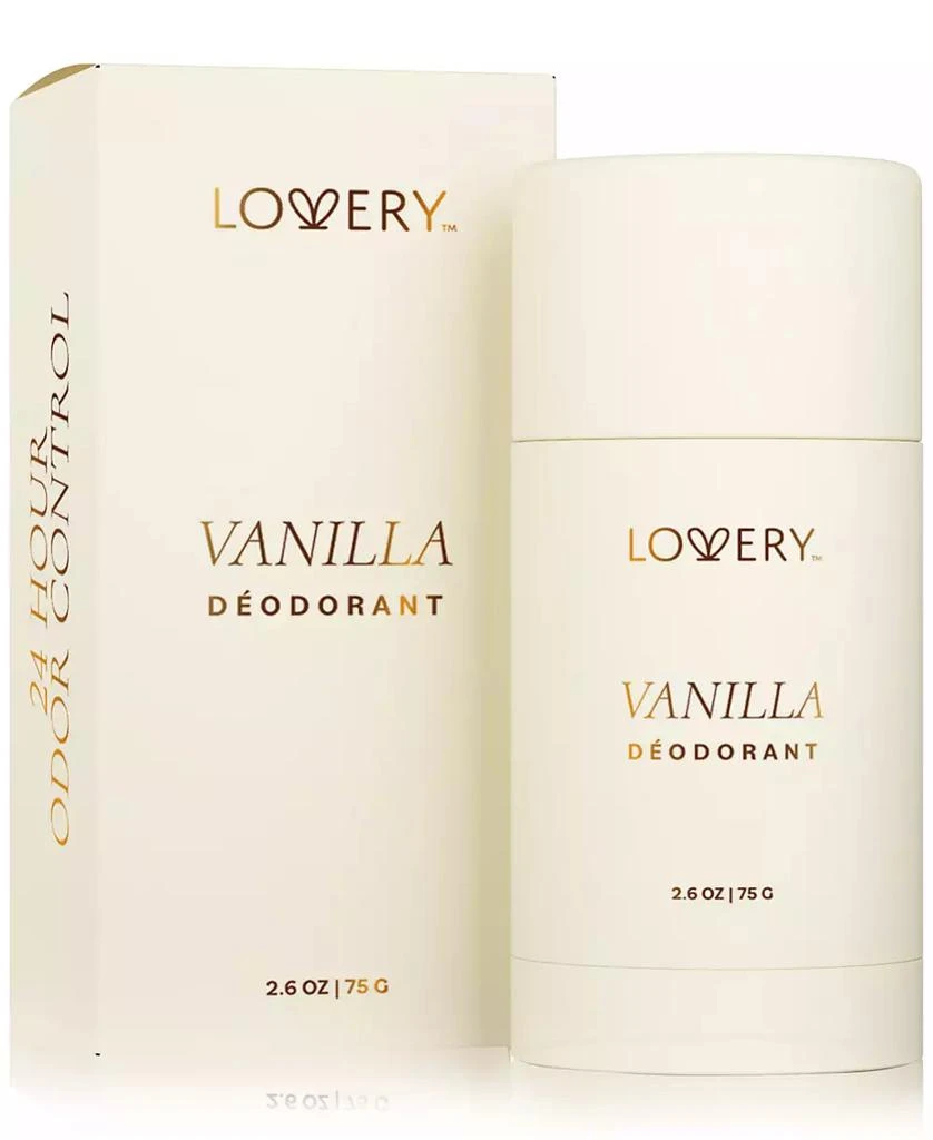 Lovery Vanilla Deodorant Stick, 2.6 oz. 1