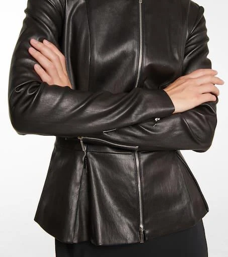 The Row Anasta leather jacket 4