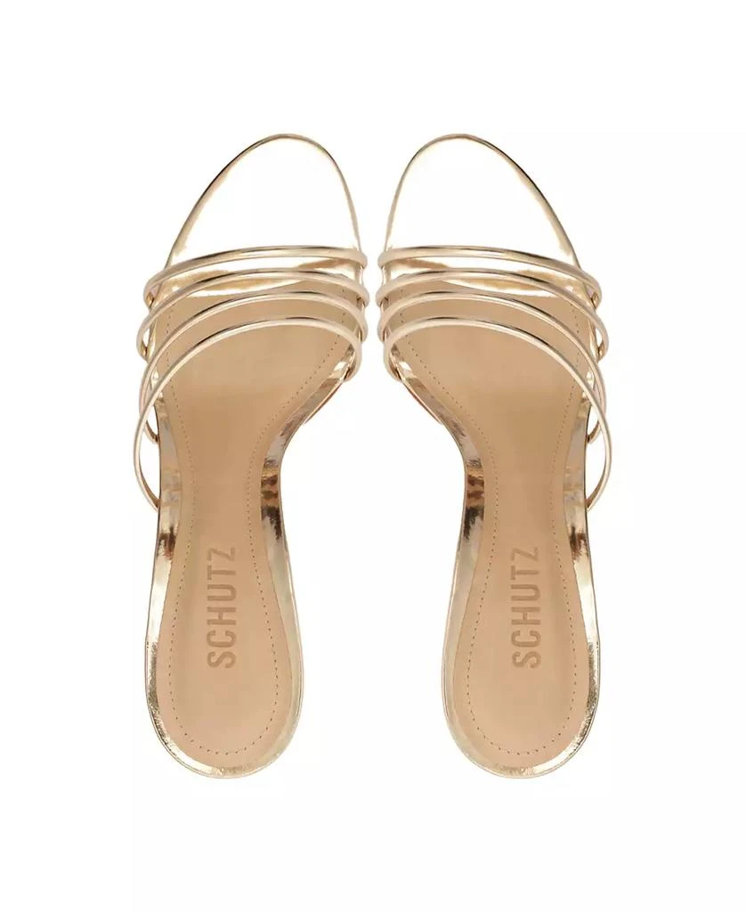 Schutz Women's Inez Kitten Heel Sandals 10