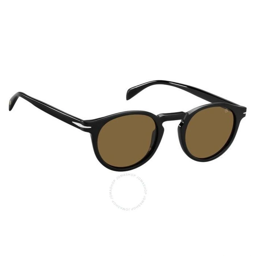 David Beckham Brown Oval Men's Sunglasses DB 1036/S 0807/70 49 3