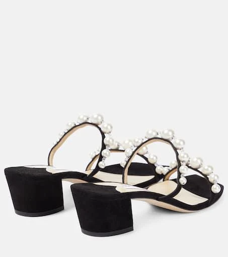 Jimmy Choo Amara 45 embellished suede sandals 5