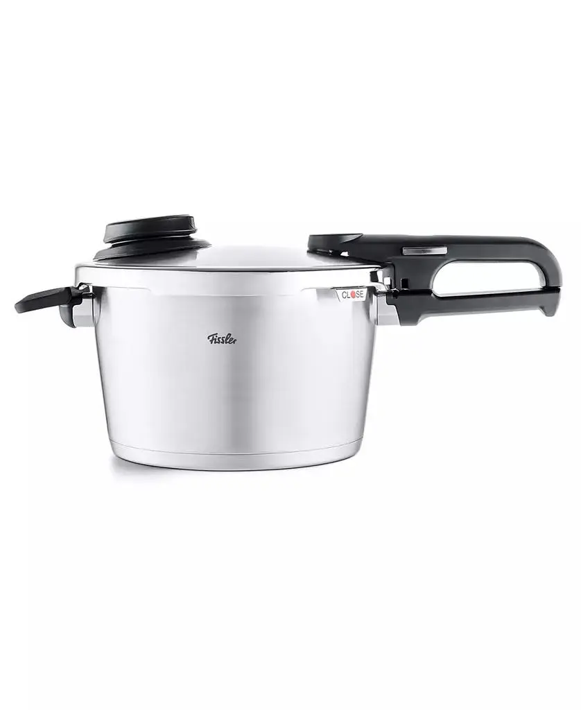 Fissler Vitavit Premium Stainless Steel 4.8 Quart Pressure Cooker with Steamer Insert