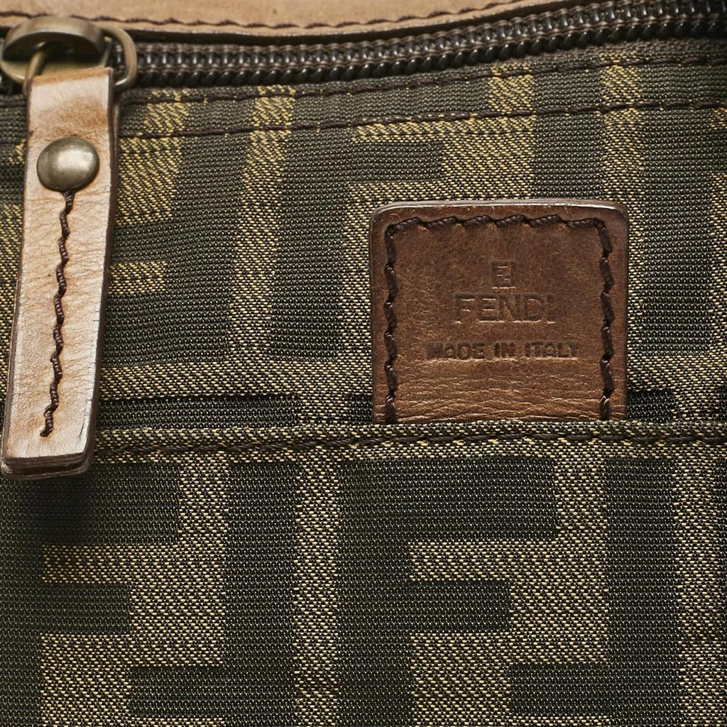 Fendi Fendi Tobacco Zucca Nylon Flat Crossbody Bag 6
